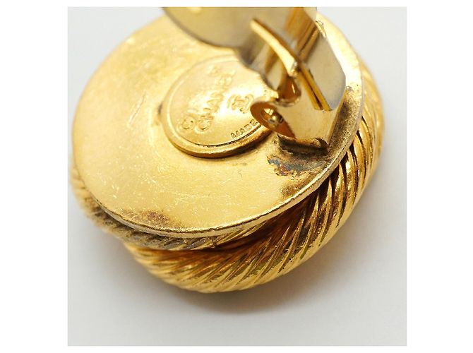 Orecchini a clip Chanel Blue and Gold D'oro - vista 7