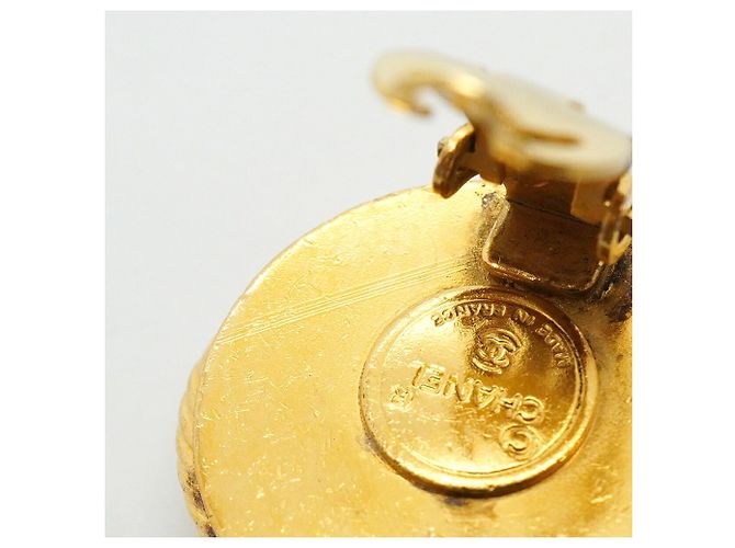 Orecchini a clip Chanel Blue and Gold D'oro - vista 8