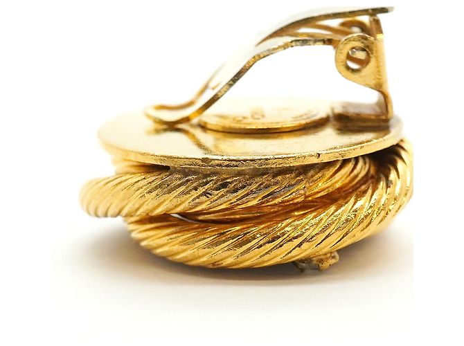 Orecchini a clip Chanel Blue and Gold D'oro - vista 9