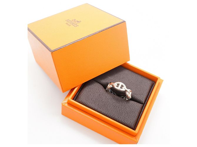 Ring Hermès Anello Hermes Enchainée Chaine d'Ancre - vista 10