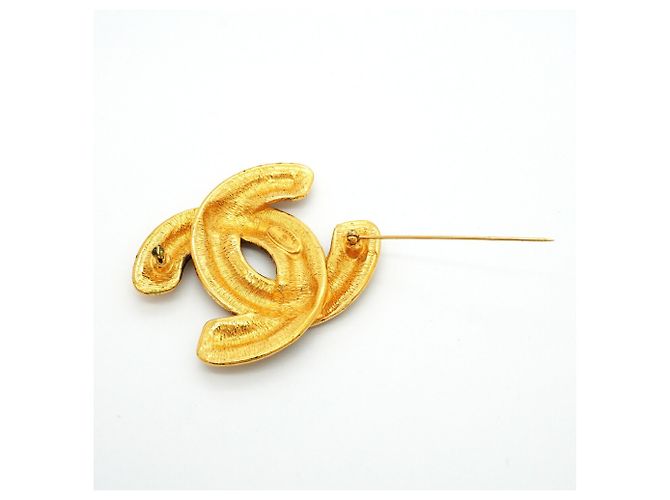 Chanel vergoldete Brosche Golden - Ansicht 6