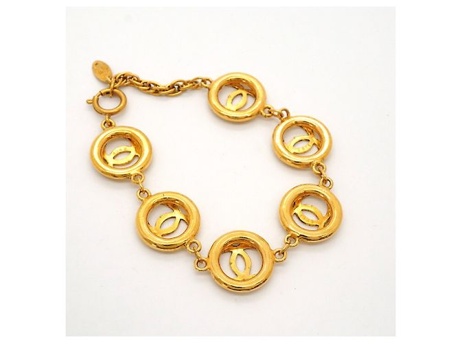Pulsera de dijes Chanel chapada en oro Dorado - vista 2