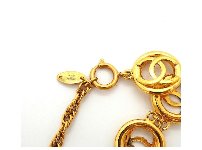 Pulsera de dijes Chanel chapada en oro Dorado - vista 5