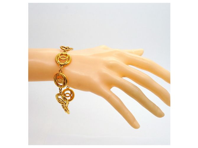 Pulsera de dijes Chanel chapada en oro Dorado - vista 7
