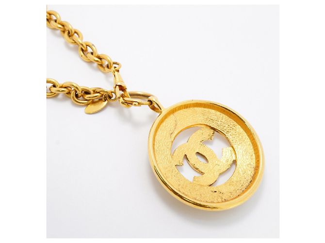 Chanel Coco Mark Circle Halskette Golden - Ansicht 2