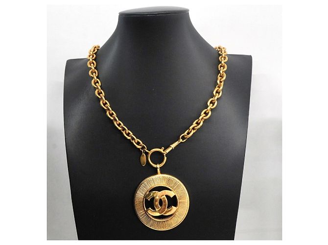 Chanel Coco Mark Circle Halskette Golden - Ansicht 6