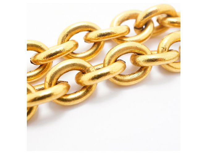 Chanel Coco Mark Circle Halskette Golden - Ansicht 8