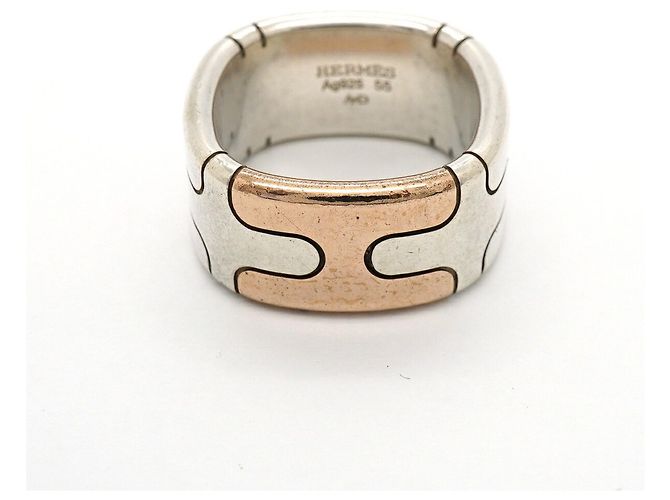 Hermès Hermes Hercules Ring aus Bronze und Silber 925 - Ansicht 3