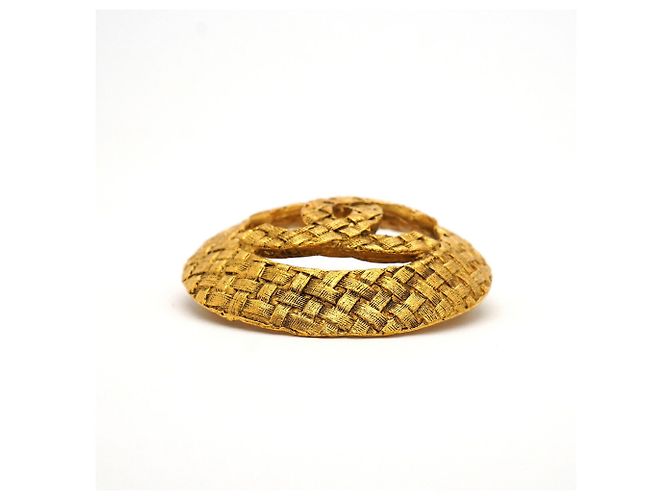 Chanel vergoldete Brosche Golden - Ansicht 3