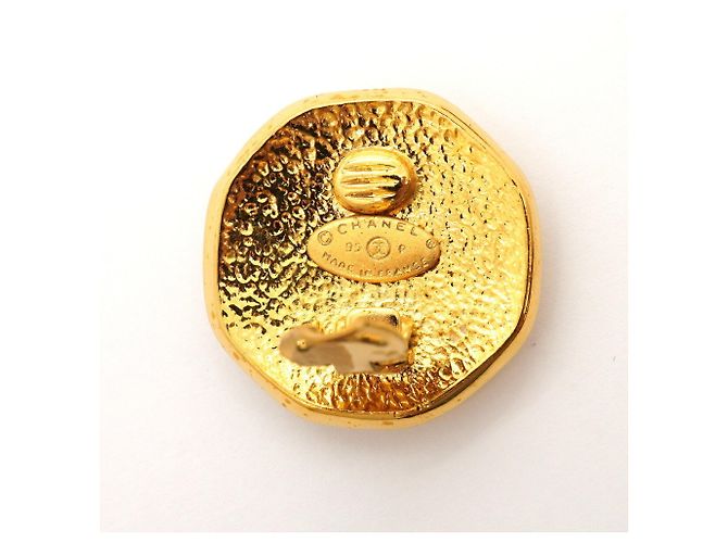 Chanel vergoldete Clip-Ohrringe Golden - Ansicht 4