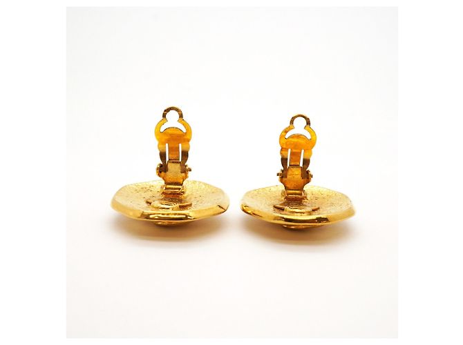 Chanel vergoldete Clip-Ohrringe Golden - Ansicht 6