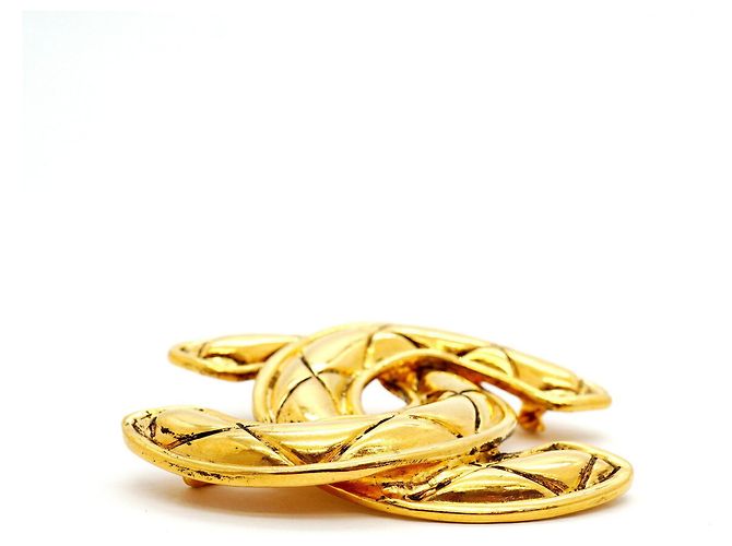 Chanel Gold Plated Coco Mark Brosche Golden - Ansicht 3