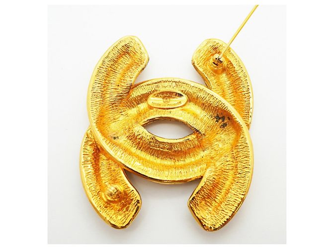 Chanel Gold Plated Coco Mark Brosche Golden - Ansicht 4