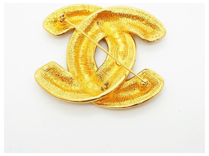 Chanel Gold Plated Coco Mark Brosche Golden - Ansicht 5