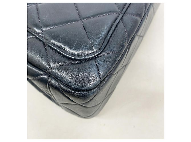 Borsa Chanel Matelassé in pelle d'agnello Nero - vista 7