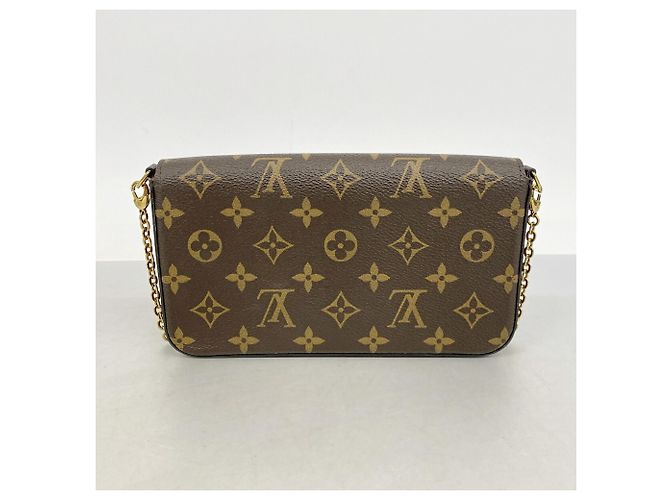 Portafoglio Louis Vuitton Monogram Pochette Felicie Fuschia - vista 11