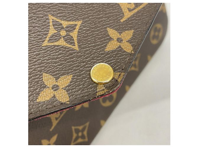 Portafoglio Louis Vuitton Monogram Pochette Felicie Fuschia - vista 6