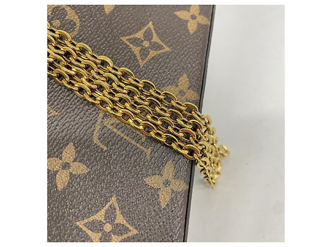 Portafoglio Louis Vuitton Monogram Pochette Felicie Fuschia - vista 9