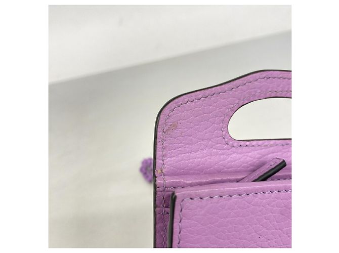 Portafoglio a spalla Gucci Double G in viola Porpora - vista 7
