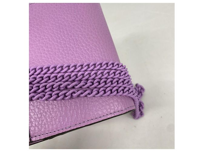 Portafoglio a spalla Gucci Double G in viola Porpora - vista 8