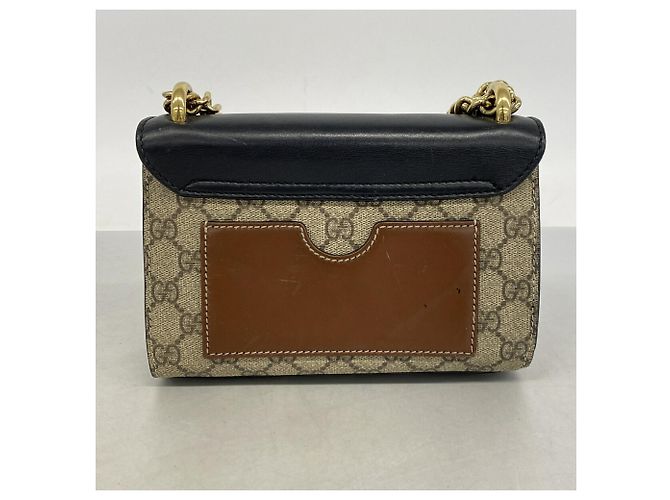 Borsa a tracolla Gucci GG Supreme Marrone Nero - vista 12