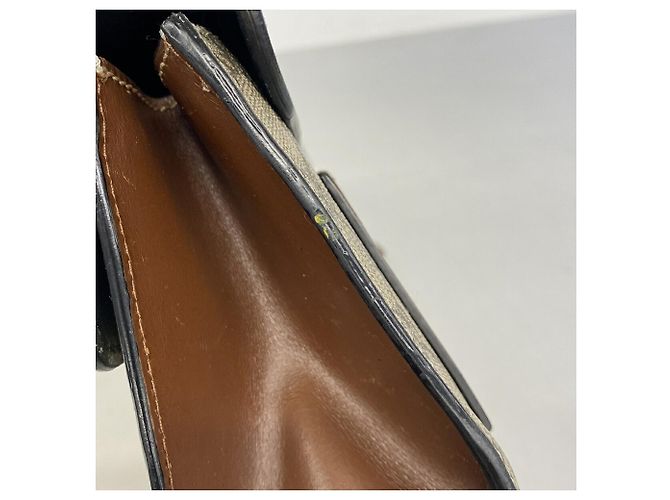 Borsa a tracolla Gucci GG Supreme Marrone Nero - vista 7