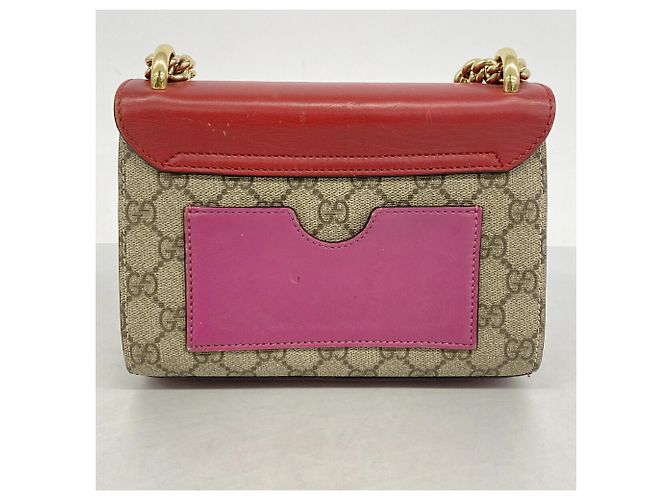 Borsa a tracolla Gucci GG Supreme Marrone Rosso - vista 12