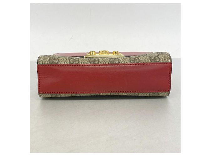 Borsa a tracolla Gucci GG Supreme Marrone Rosso - vista 3