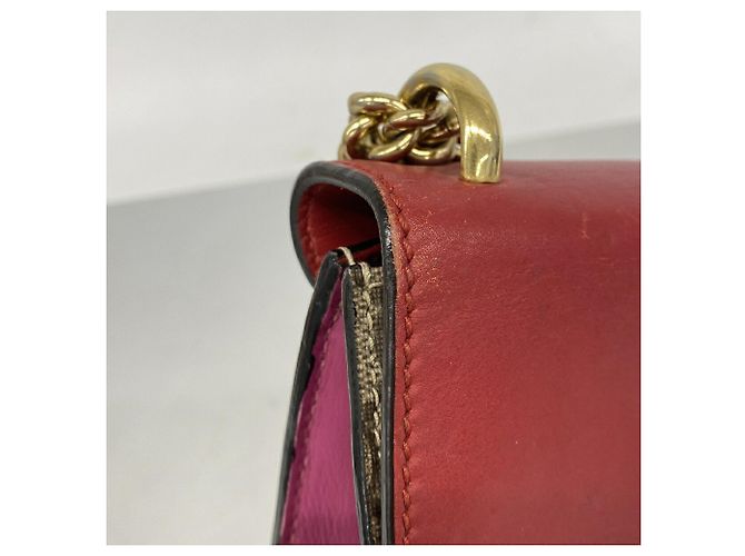 Borsa a tracolla Gucci GG Supreme Marrone Rosso - vista 7