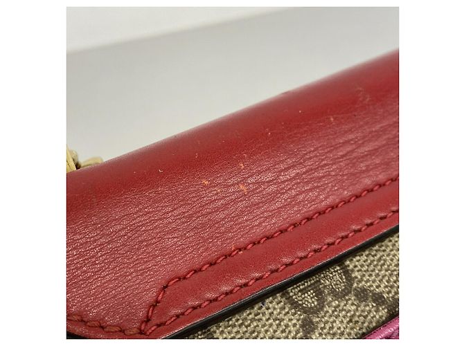 Borsa a tracolla Gucci GG Supreme Marrone Rosso - vista 8