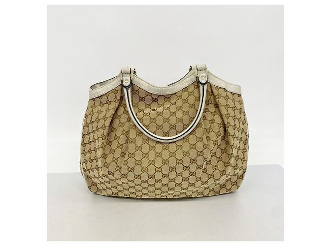 Borsa Tote Gucci GG Canvas Sukey Beige - vista 12