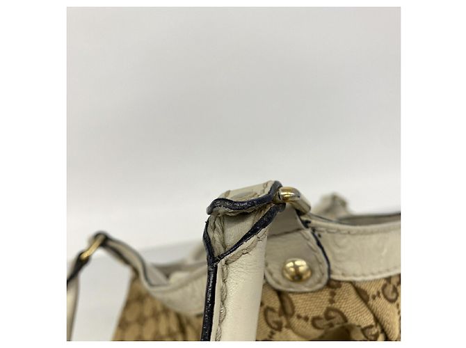 Borsa Tote Gucci GG Canvas Sukey Beige - vista 6