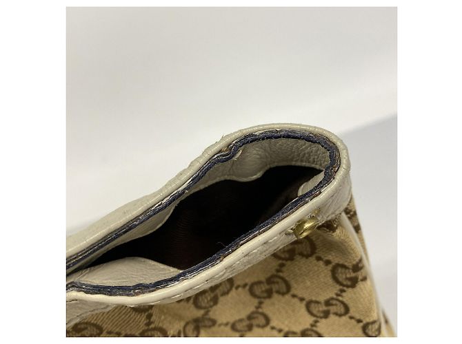 Borsa Tote Gucci GG Canvas Sukey Beige - vista 7