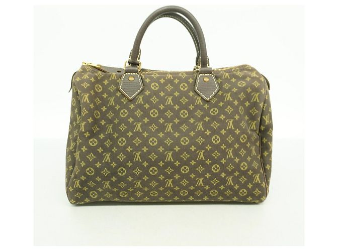 Borsa Louis Vuitton Monogram Mini Lin Speedy 30 Damier ebene - vista 12