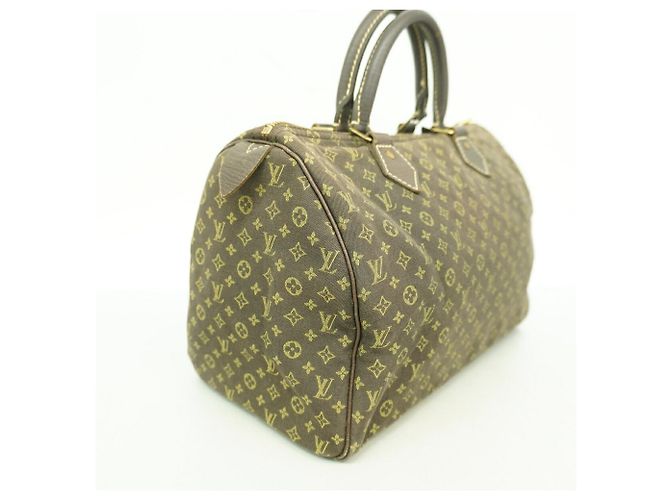 Borsa Louis Vuitton Monogram Mini Lin Speedy 30 Damier ebene - vista 2