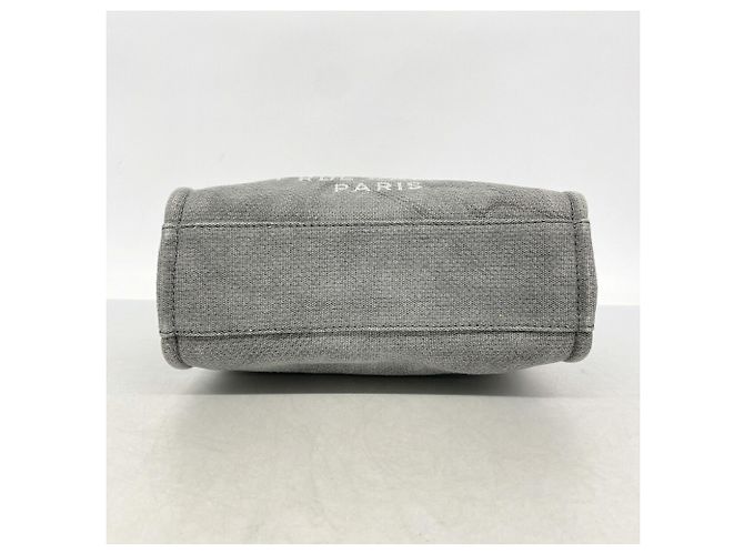 Borsa Tote con catena Chanel Deauville Marrone - vista 3