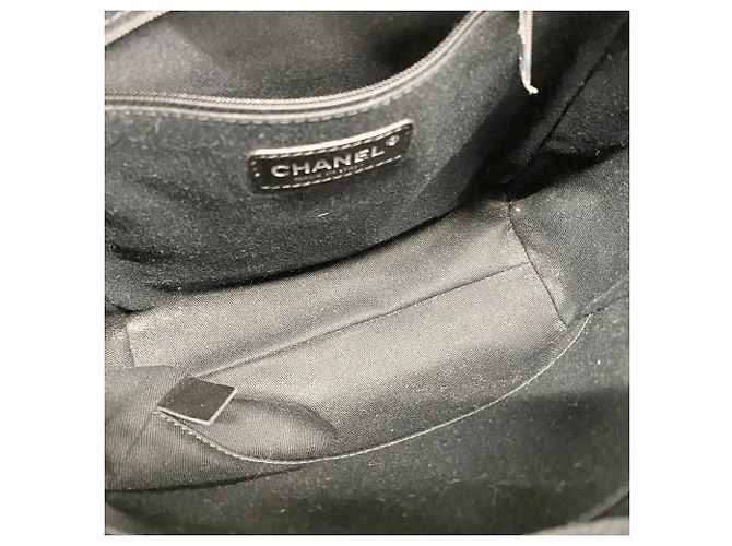 Borsa Tote con catena Chanel Deauville Marrone - vista 4