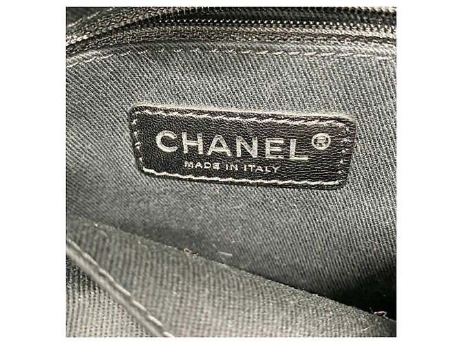 Borsa Tote con catena Chanel Deauville Marrone - vista 5