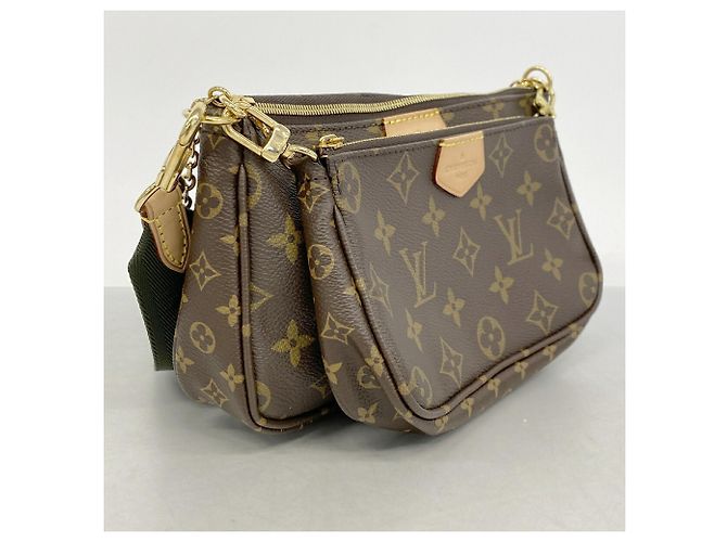 Louis Vuitton Monogram Multipochette Accessoires Schultertasche Braun Khaki - Ansicht 2
