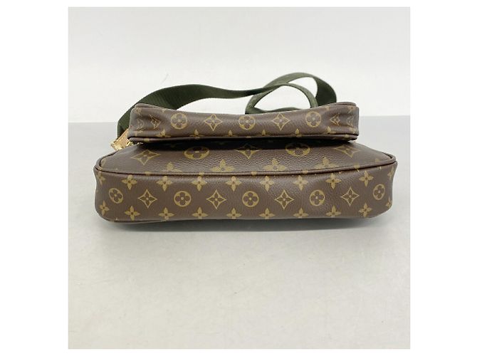 Louis Vuitton Monogram Multipochette Accessoires Schultertasche Braun Khaki - Ansicht 3