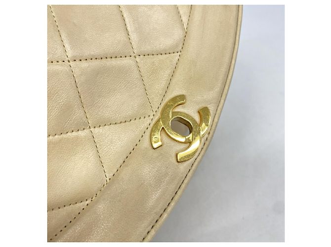 Borsa a tracolla Chanel Diana Chain Beige - vista 11