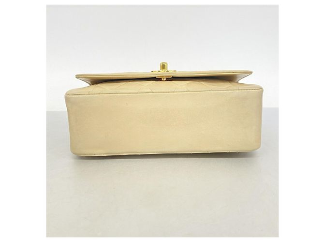 Borsa a tracolla Chanel Diana Chain Beige - vista 3