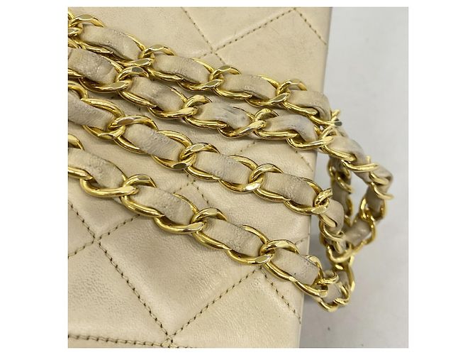 Borsa a tracolla Chanel Diana Chain Beige - vista 9