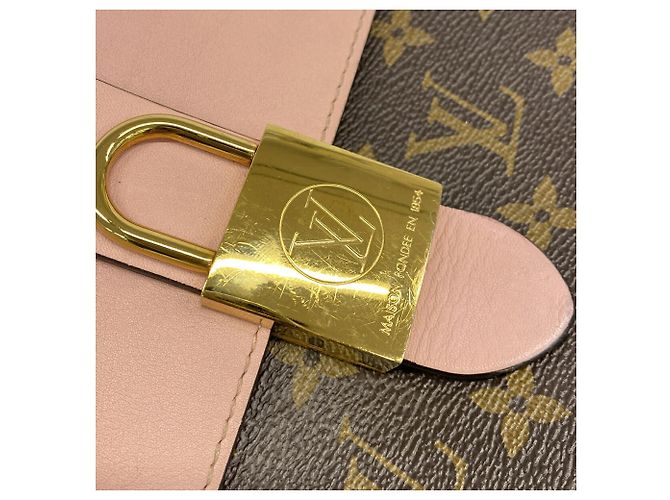 Borsa Louis Vuitton Monogram Rocky BB Marrone Rosa - vista 8