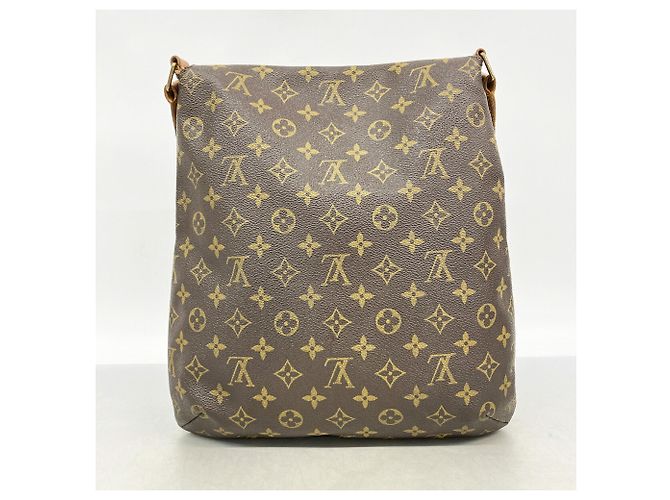 Borsa a tracolla Louis Vuitton Monogram Musette Marrone - vista 12