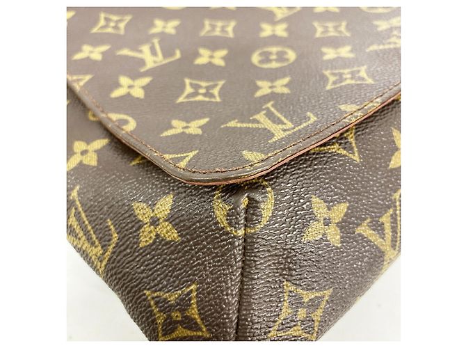 Borsa a tracolla Louis Vuitton Monogram Musette Marrone - vista 8