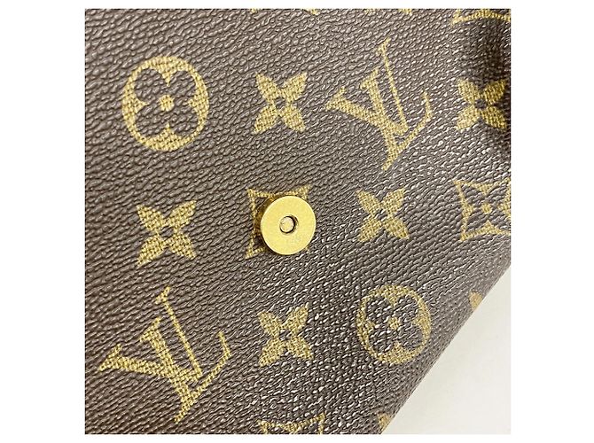 Borsa a tracolla Louis Vuitton Monogram Musette Salsa Marrone - vista 10