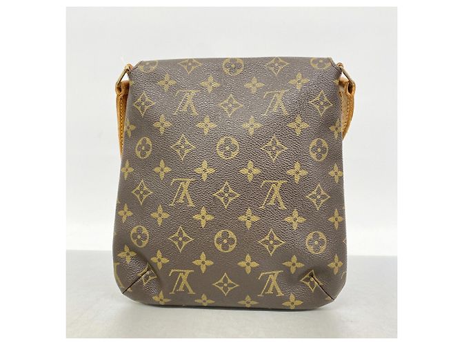 Borsa a tracolla Louis Vuitton Monogram Musette Salsa Marrone - vista 11