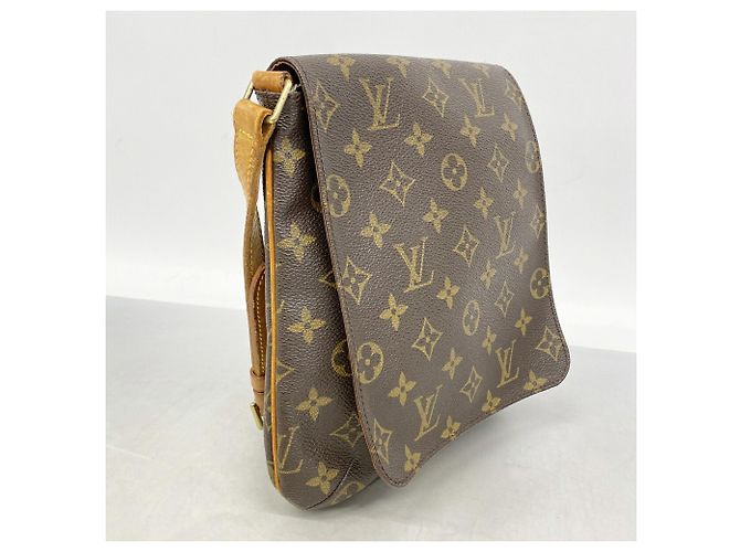 Borsa a tracolla Louis Vuitton Monogram Musette Salsa Marrone - vista 2