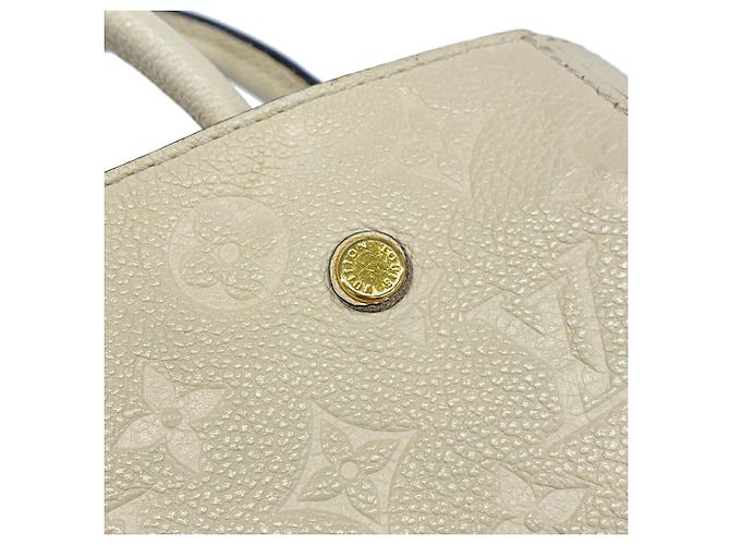 Borsa Louis Vuitton Monogram Empreinte Montaigne BB Crudo - vista 12